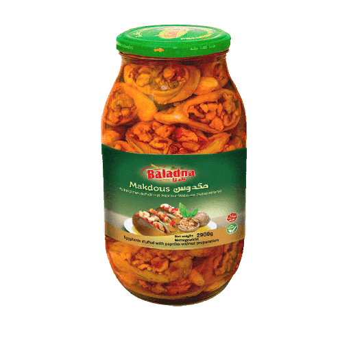 Makdous Aubergines marinées, Baladna, 2900g