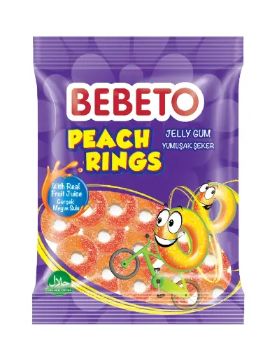 BEBETO Peach Rings 80 g