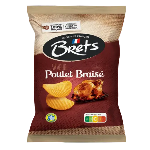 CHIPS BRET'S OND POULET BRAISE 125G