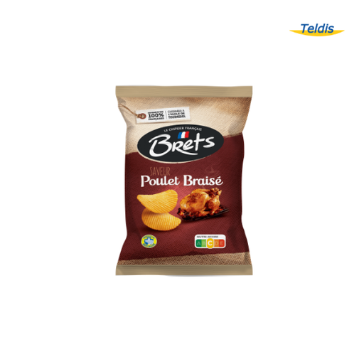 CHIPS BRET'S OND POULET BRAISE 125G