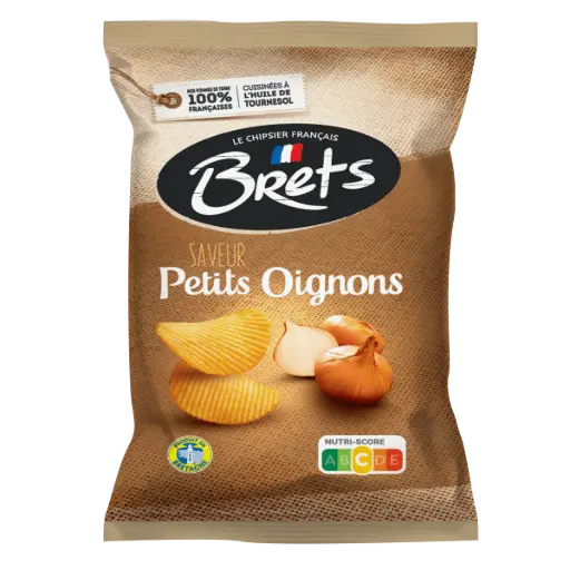 CHIPS BRET'S PETITS OIGNONS 125 G