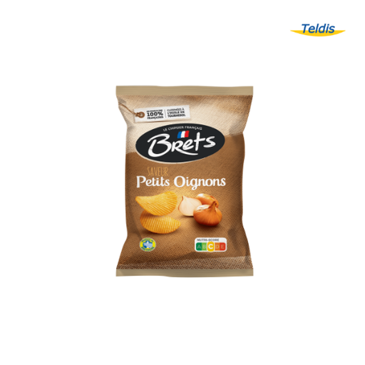 CHIPS BRET'S PETITS OIGNONS 125 G