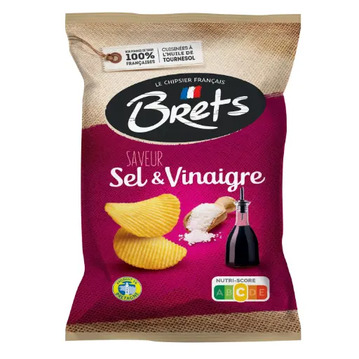 Chips Sel & Vinaigre, Brets, 125g