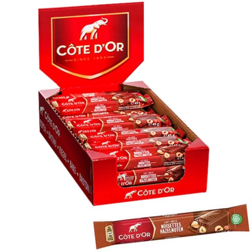 COTE D'OR BARRE 45G LAIT NOISETTE